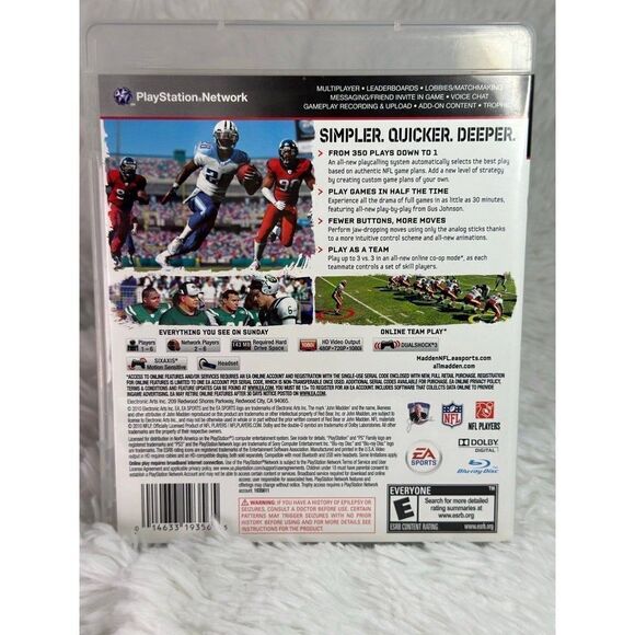 PS3 PlayStation 3 Madden 11 Video Game - Picture 3 of 12